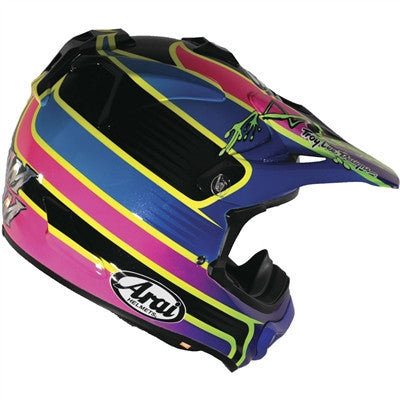 Arai VX-Pro4 Barcia 3 Offroad Helmet - Blue/Yellow/Pink
