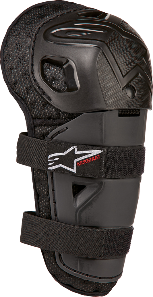 Alpinestars 2024 Kids Bionic Action Kickstart Guards Knee - Black/Red - OS