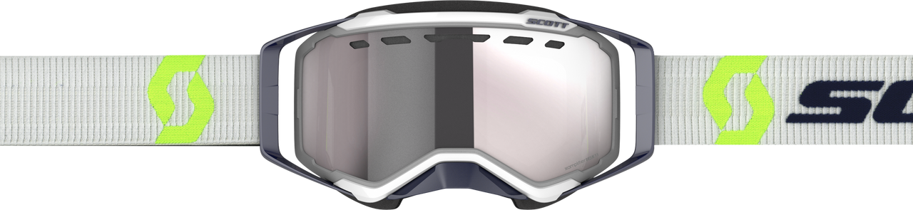 SCOTT - 272846-1120313 - PROSPECT GOGGLE SNOW CROSS GREY/YLW W/ENH SILVER CHROME