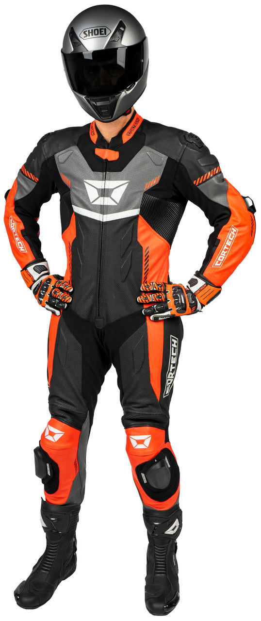 Cortech Revo Sport Air 1-Piece Suit Red/Gun