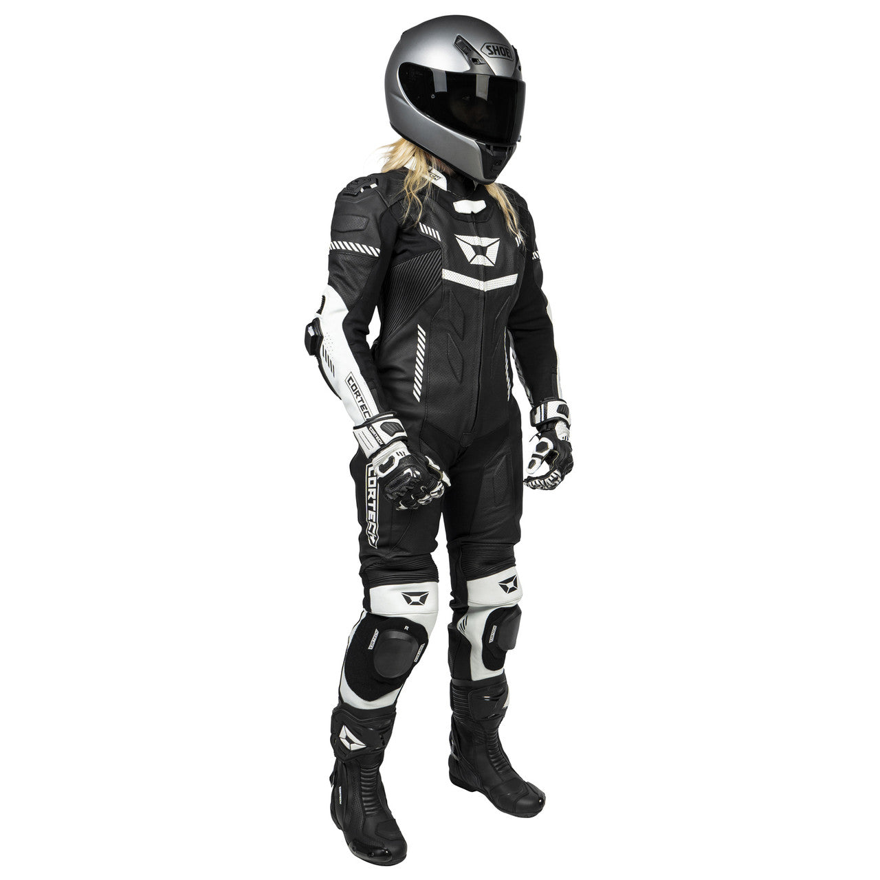 Cortech Revo Sport Air 1-Piece Suit Black/White