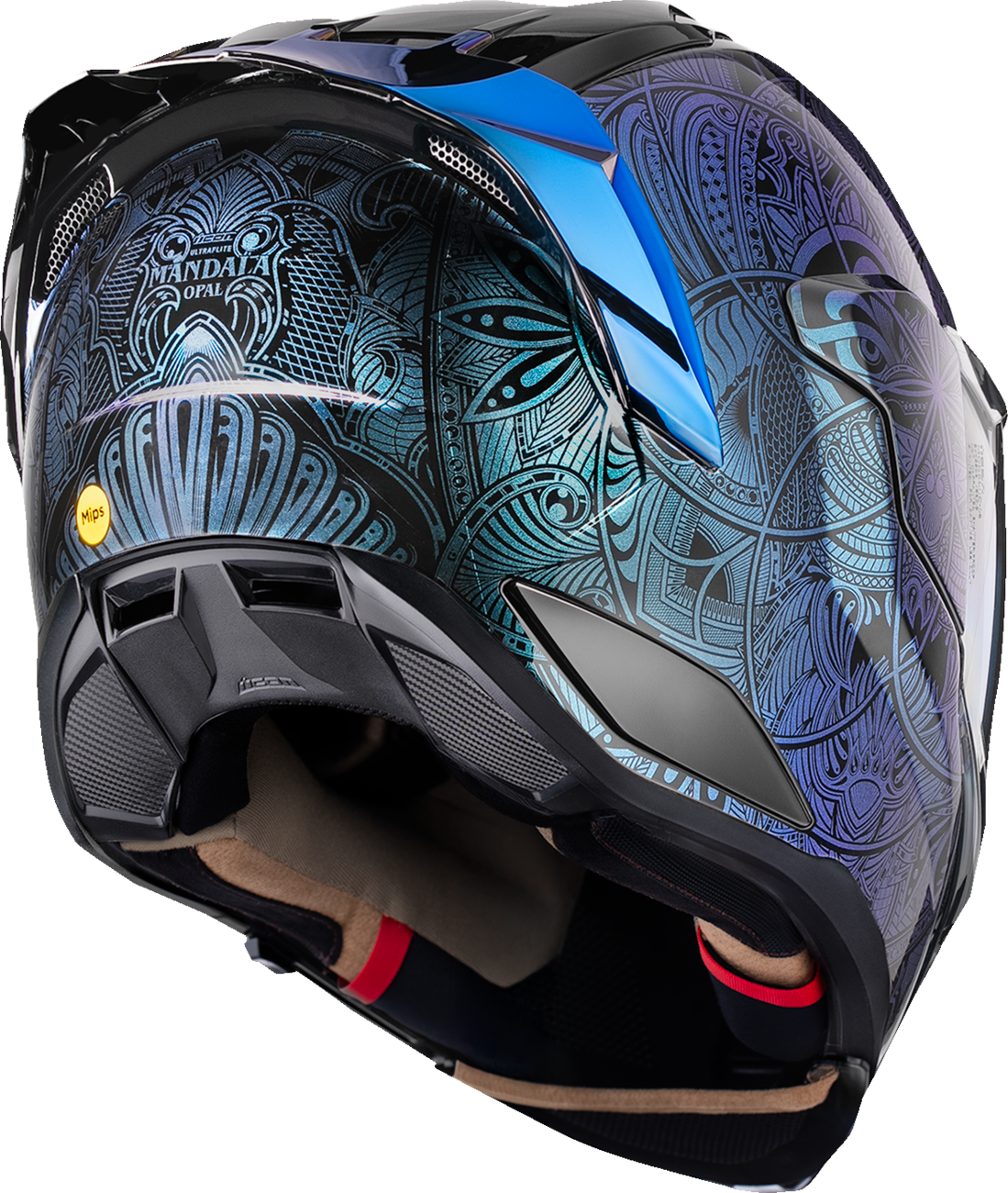 ICON Ultraflite Full Face Helmet Opal Mandala MIPS Blue