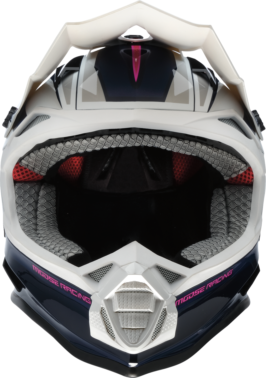 Moose Racing MR3 F.A.F Helmet White/Navy/Pink