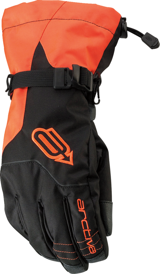 Arctiva Pivot Insulated Snow Gloves - Black/Orange