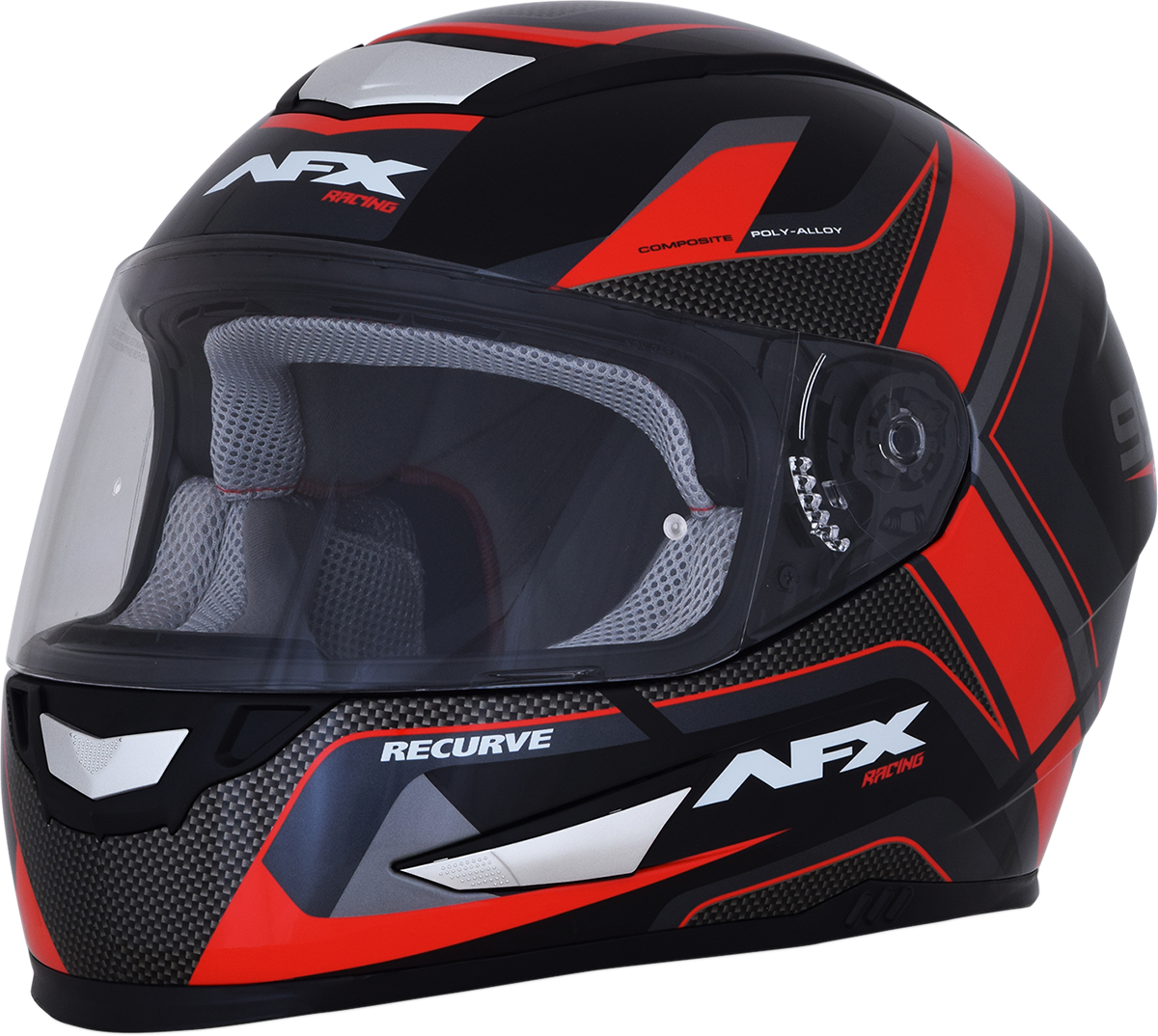 AFX FX-99 Full Face Helmet Recurve Black/Red