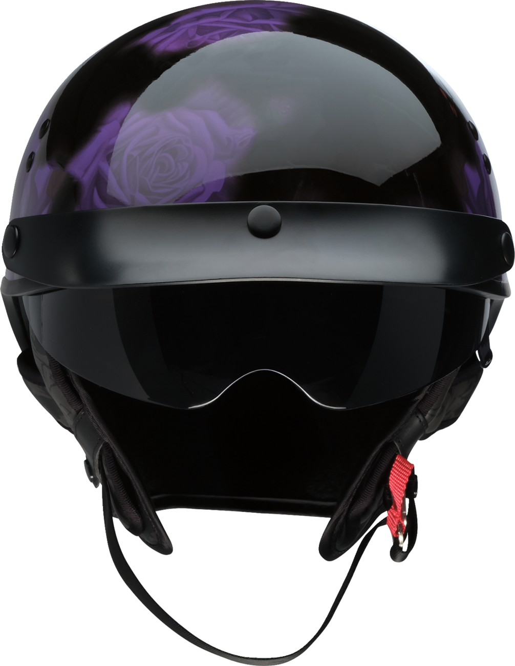 Z1R Vagrant NC Half Cruiser Helmet Rose Black/Purple