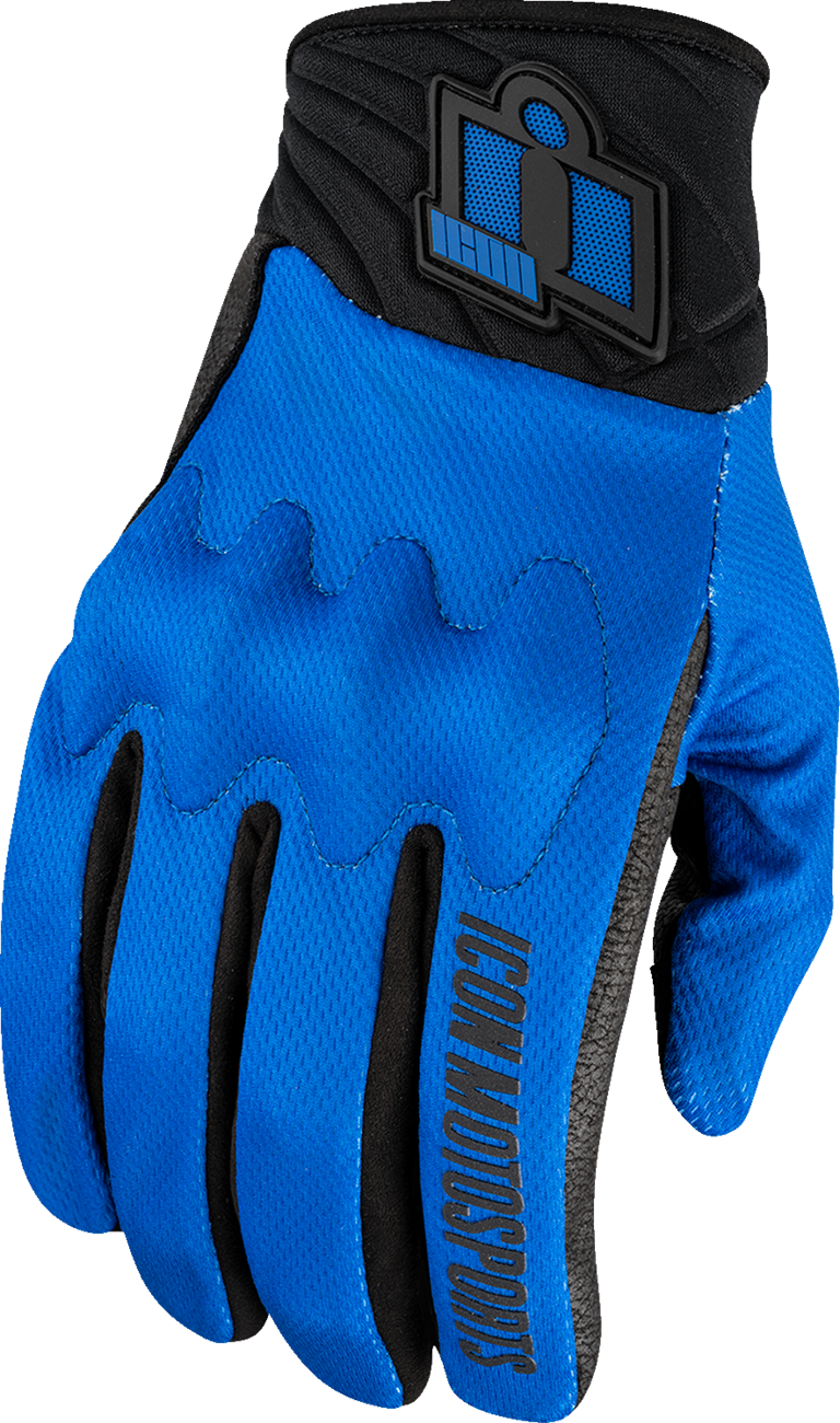 ICON Anthem 3 Gloves Blue