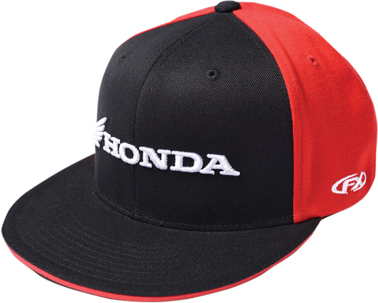Factory Effex Honda Horizontal Flex-Style Hat Black-Red