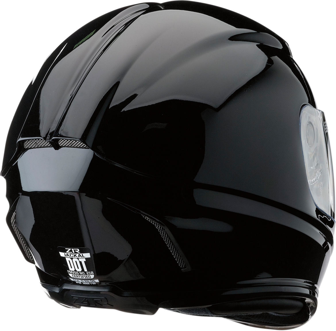 Z1R Jackal Solid Full Face Helmet Black