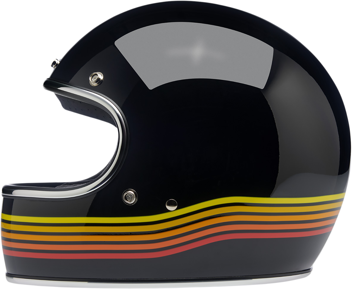Biltwell Gringo Full Face Helmet Gloss Black Spectrum