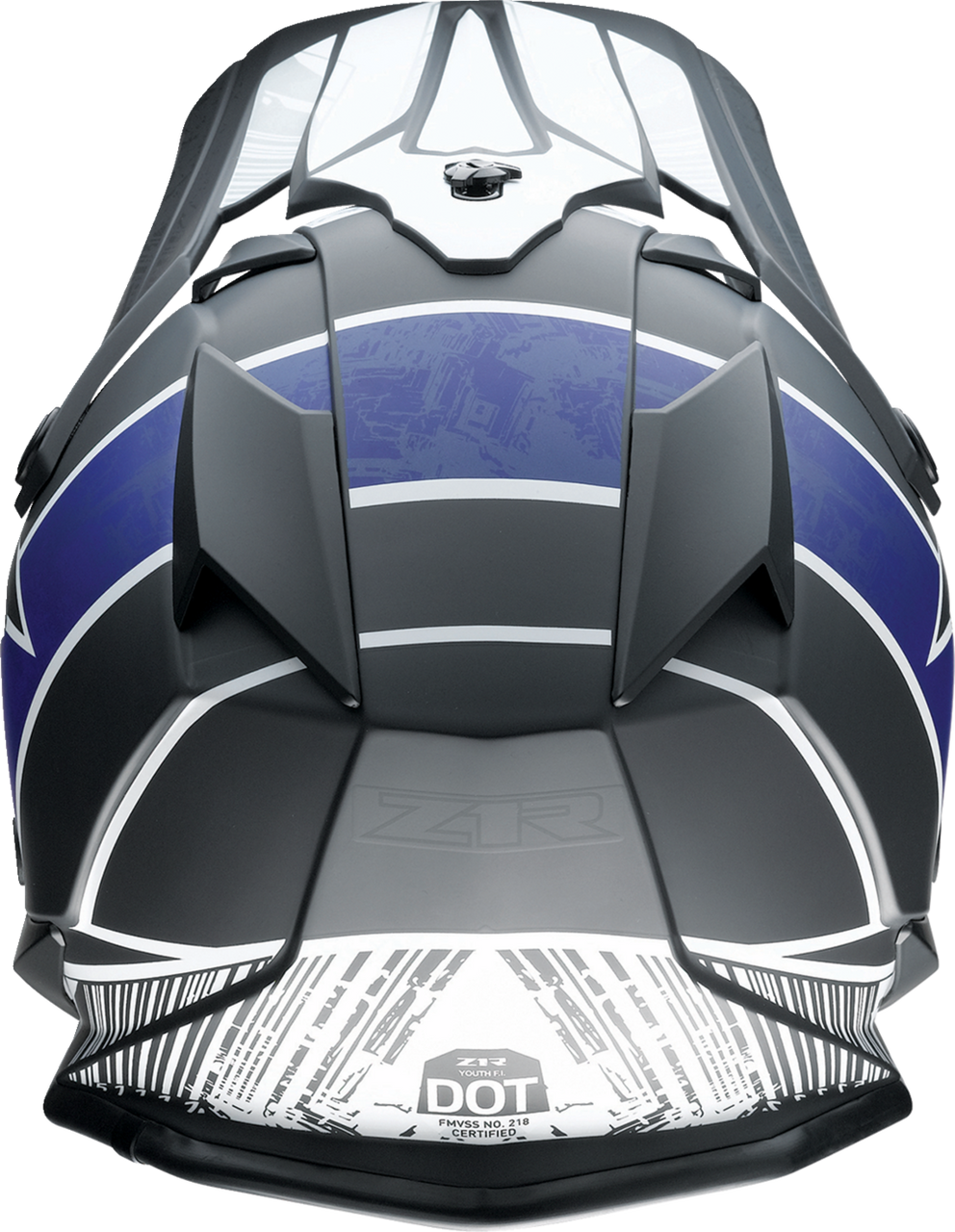 Z1R Youth F.I. Fractal MIPS Offroad Helmet Black/Blue