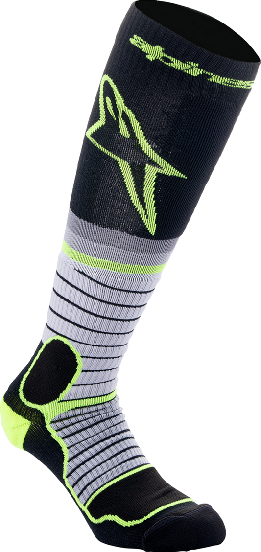 Alpinestars 2024 MX Pro Socks - Black/Gray/Yellow