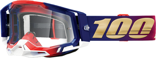 100% - 50009-00009 - RACECRAFT 2 GOGGLE UNITED CLEAR LENS