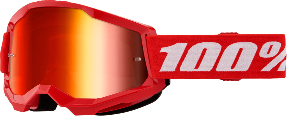 100% - 50032-00012 - STRATA 2 JUNIOR GOGGLE RED MIRROR RED LENS