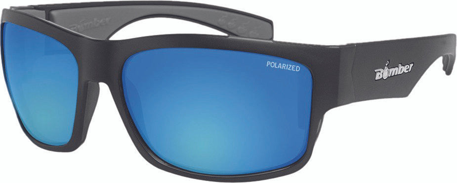 BOMBER - TR111-ICE - TIGER BOMB EYEWEAR MATTE BLACK W/ICE BLUE POLARIZED