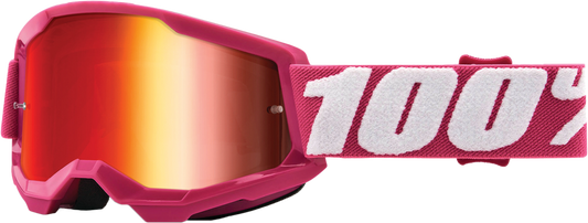 100% - 50032-00006 - STRATA 2 JUNIOR GOGGLE FLETCHER MIRROR RED LENS