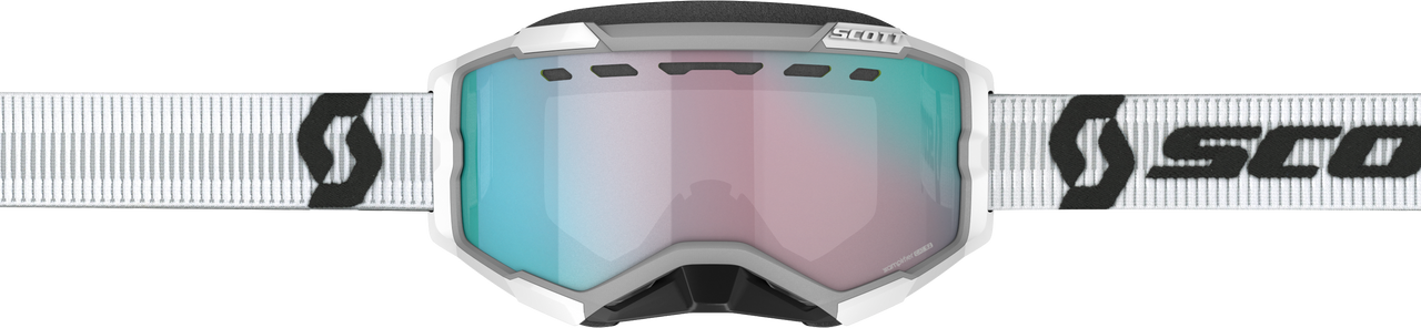 SCOTT - 278605-0002351 - FURY GOGGLE SNOW CROSS WHITE W/ENH AQUA CHROME