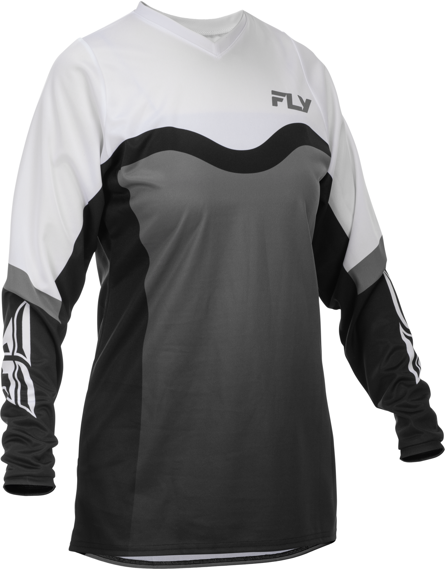 FLY Racing 2026 Womens F-16 Jersey Grey/Black/White