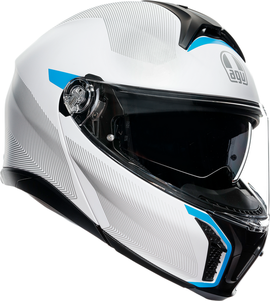 AGV Tourmodular Helmet Frequency Light Gray/Blue