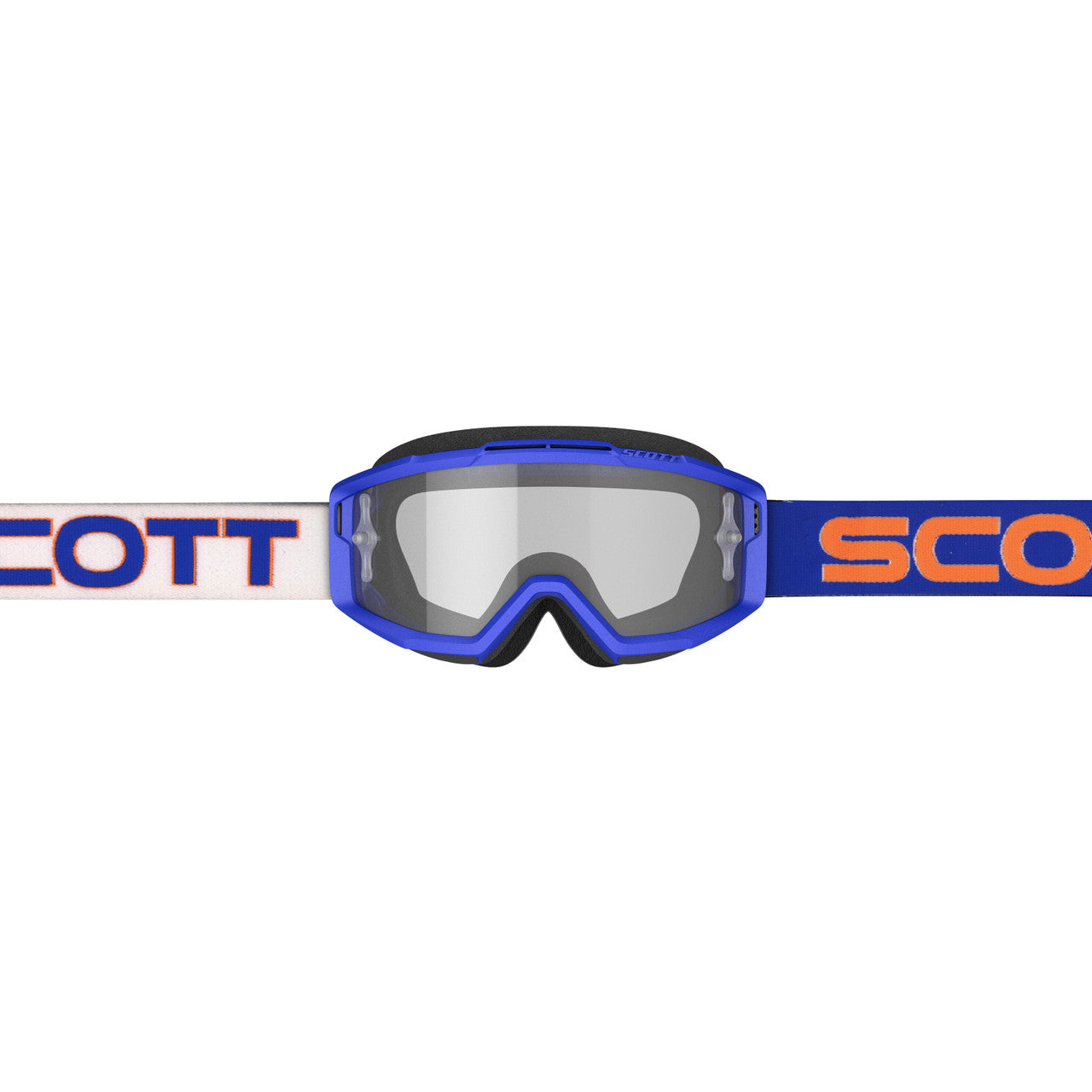 SCOTT - 285537-1029113 - SPLIT OTG GOGGLE WHITE/BLUE W/CLEAR WORKS LENS