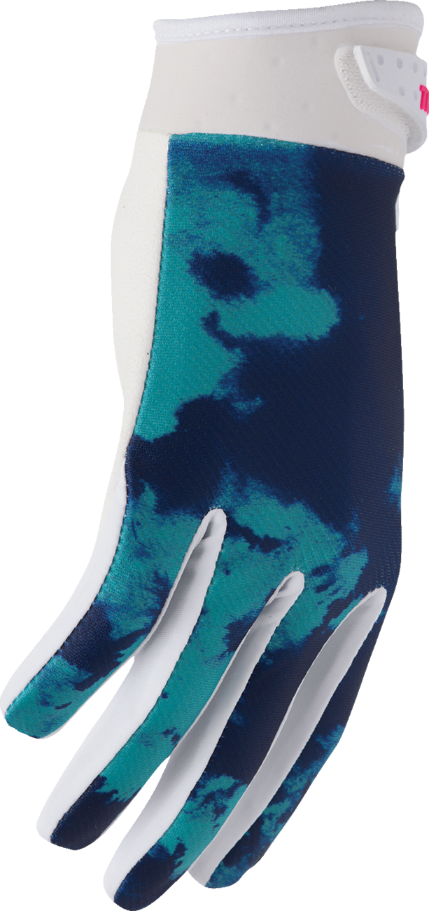 Thor 2026 Launchmode Bleach Gloves White/Aqua