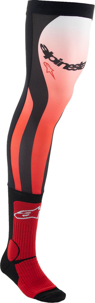 Alpinestars 2024 Knee Brace Socks - Black/Red