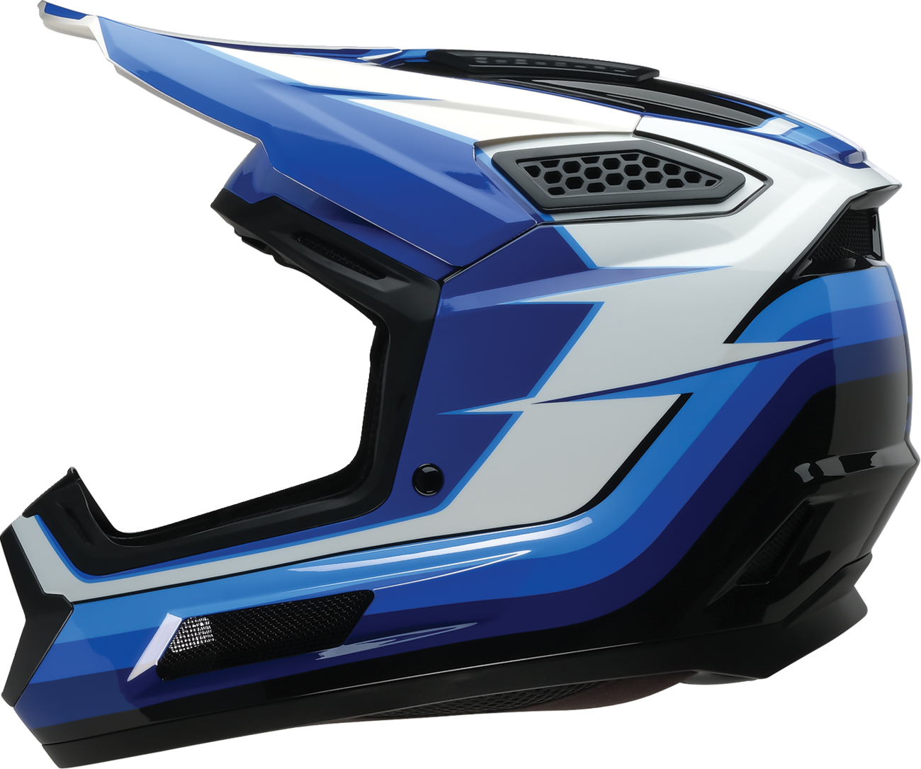 Z1R Dirt Maxx Offroad Helmet Vortex Blue/White