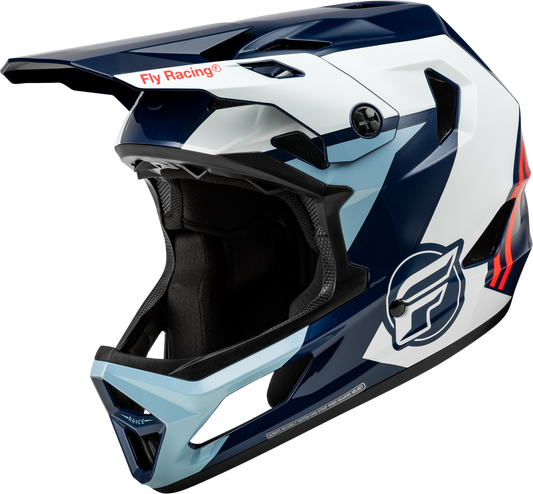 FLY Racing 2025 Rayce Bicycle Helmet Red/White/Blue