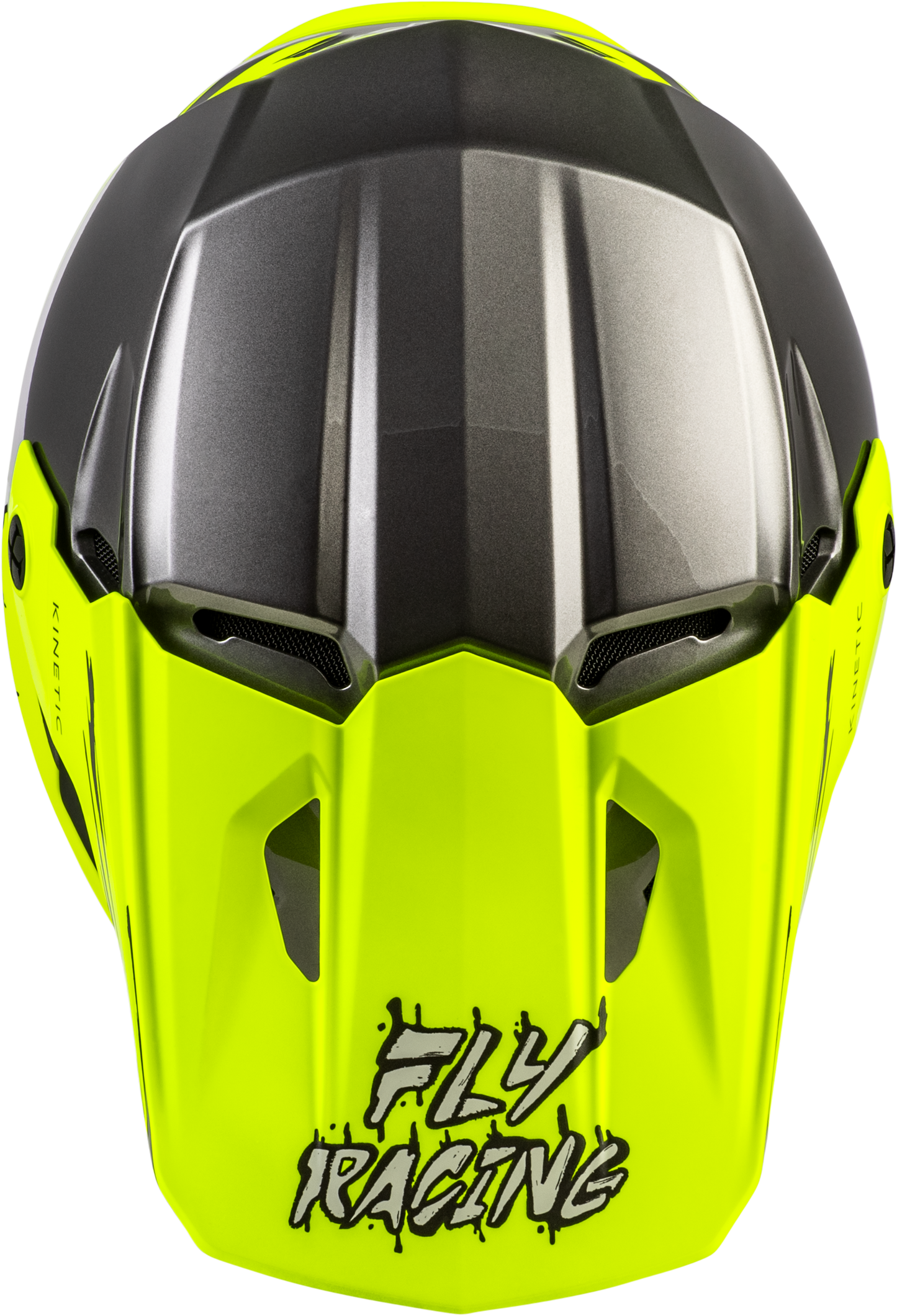FLY Racing 2026 Youth Kinetic Surge Helmet Grey/Hi-Vis
