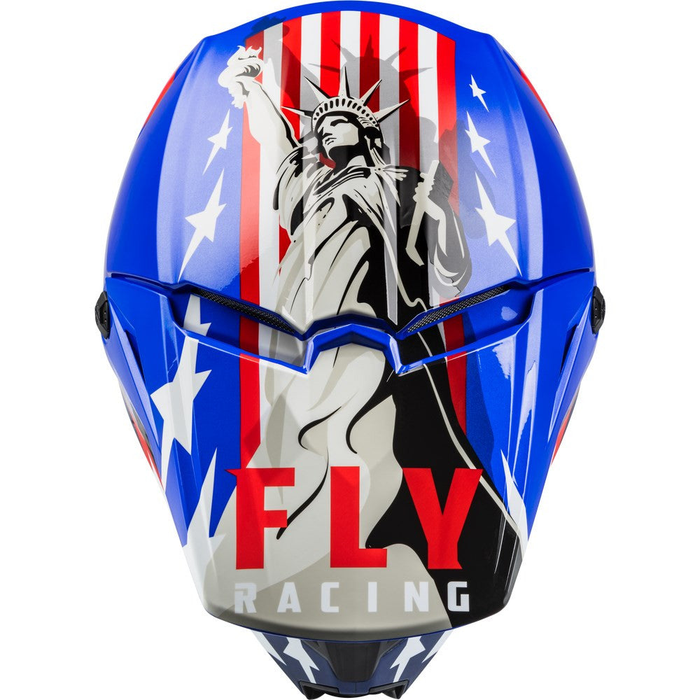 FLY Racing Limited Edition Kinetic Patriot Offroad Helmet