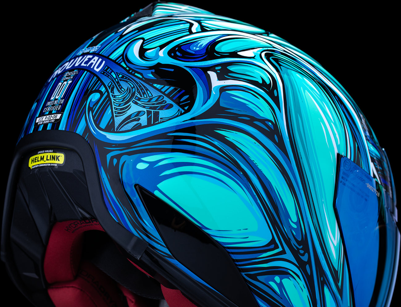 ICON Domain Full Face Helmet Nouveau Blue