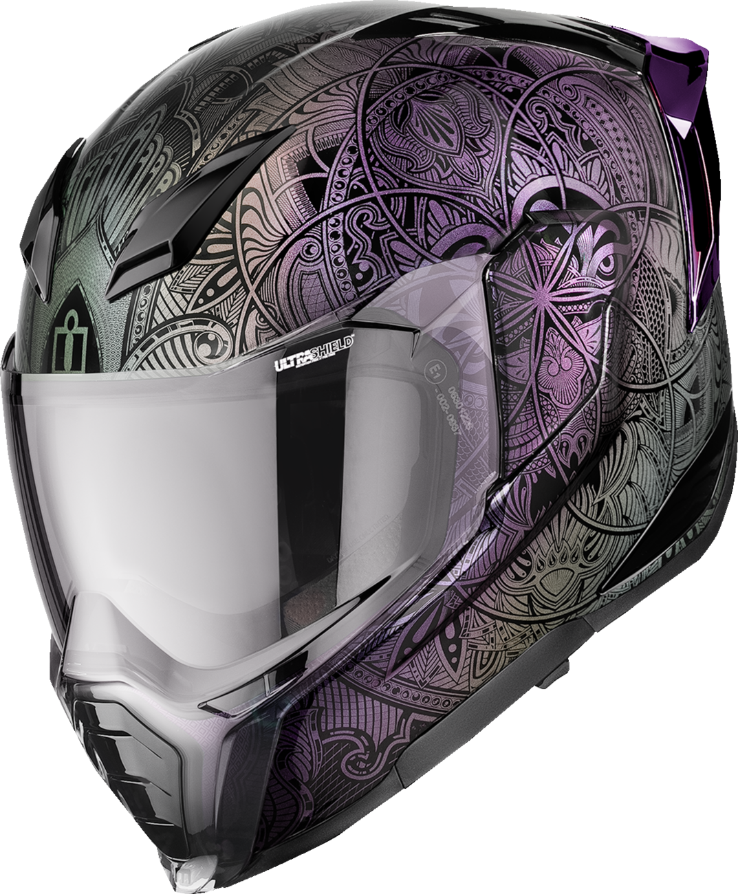 ICON Ultraflite Full Face Helmet Opal Mandala MIPS Purple
