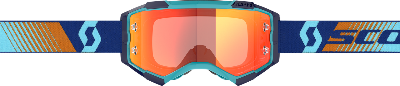 SCOTT - 272828-7436280 - FURY GOGGLE ROYAL BLUE/ORG ORANGE CHROME WORKS