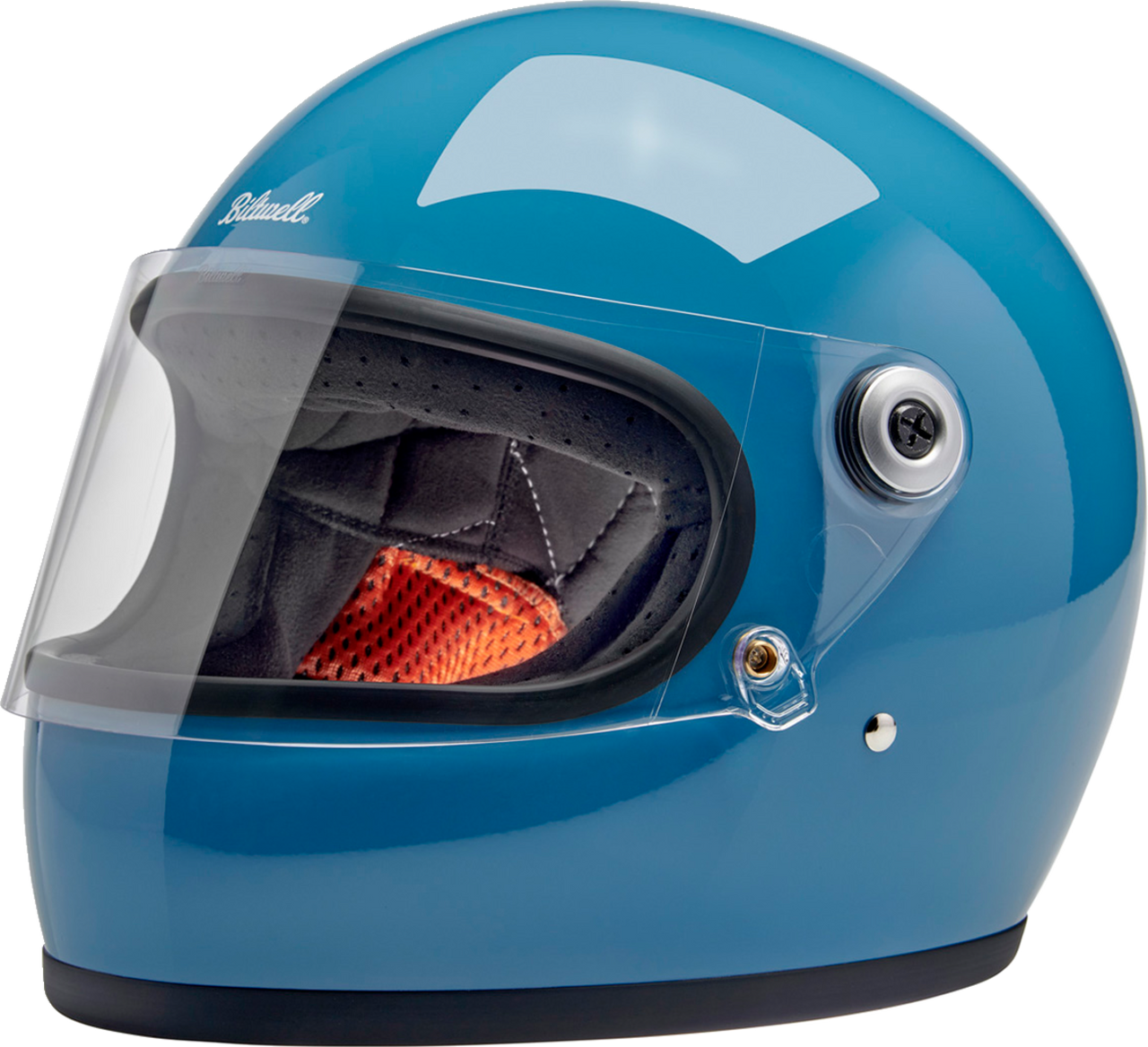 Biltwell Gringo S Full Face Helmet Gloss Dove Blue
