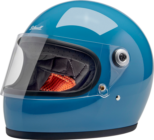 Biltwell Gringo S Full Face Helmet Gloss Dove Blue