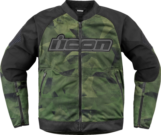 ICON Overlord3 Mesh Camo CE Jacket Green