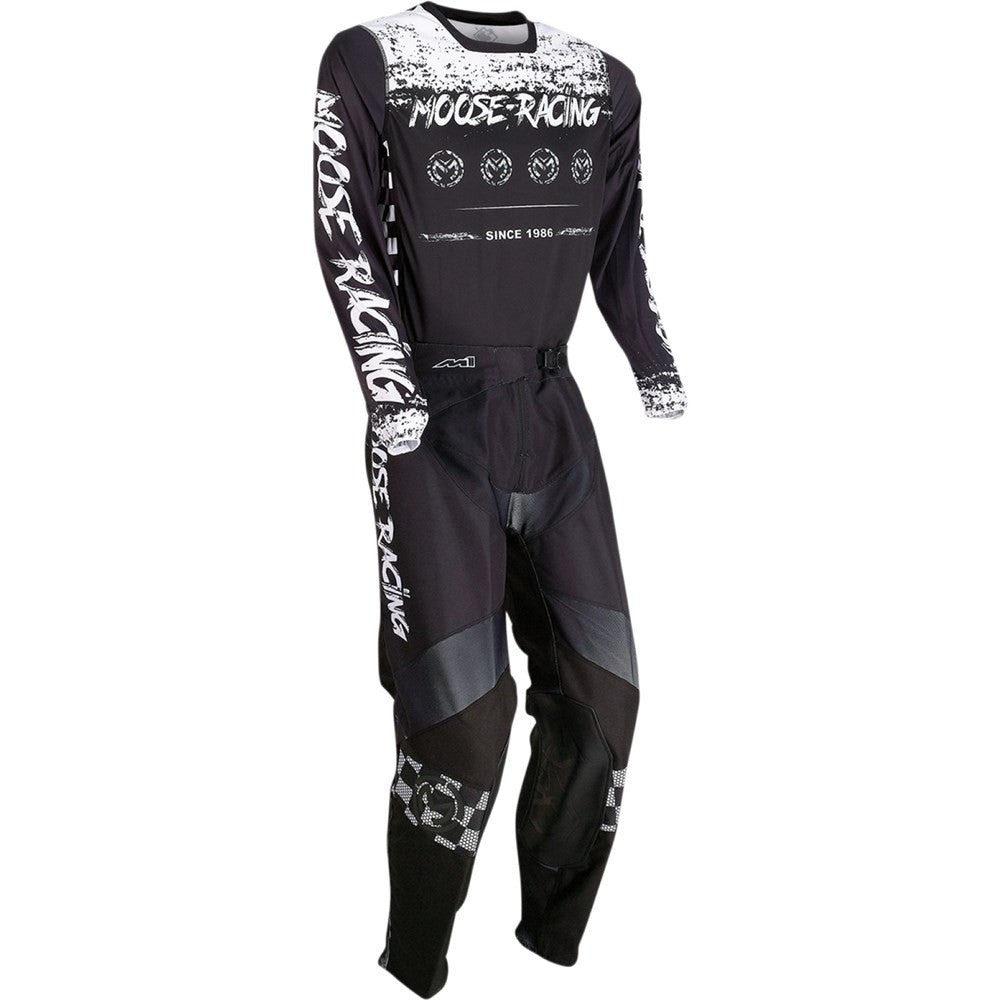 Moose Racing 2022 M1 Jersey Pant Combo Black/White