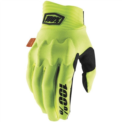 100% Cognito Offroad Gloves - Fluorescent Yellow/Black