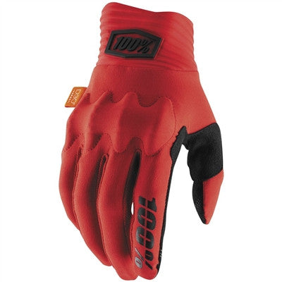 100% Cognito Offroad Gloves - Red/Black