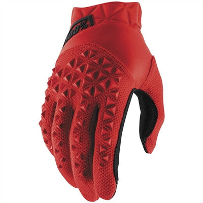 100% Youth Airmatic Offroad Gloves - Red/Black