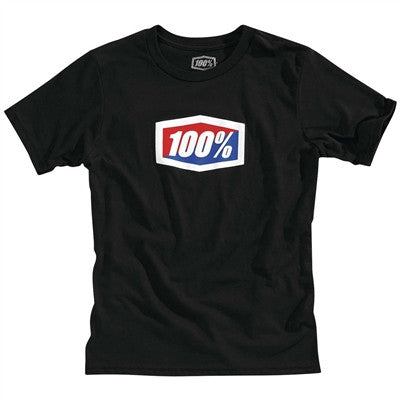 100% Youth Official Tee - Black