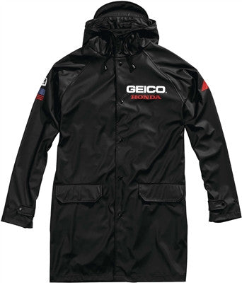 100% GEICO Honda Slicker Raincoat - Black