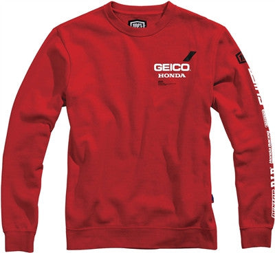 100% GEICO Honda Sect Sweatshirt - Red