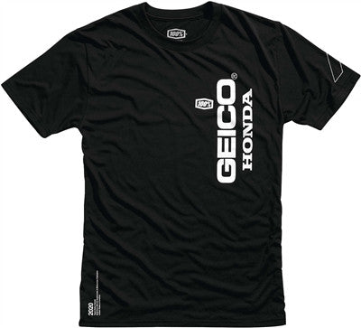 100% GEICO Honda Heretric Tech Tee - Black