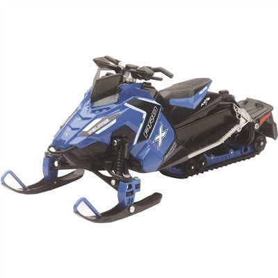 New Ray Toys 1:16 Scale Snowmobile - Polaris Pro-X 800 Blue