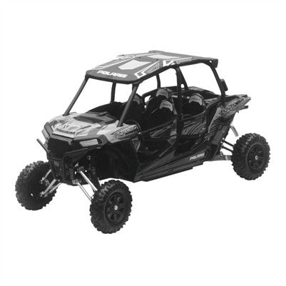 New Ray 1:18 Scale UTV - Polaris RZR XP 4 Turbo EPS Titanium Matte Metallic