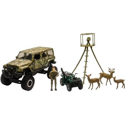 New Ray Replica 1:18 Scale Jeep Wrangler Deer Hunting Play Set