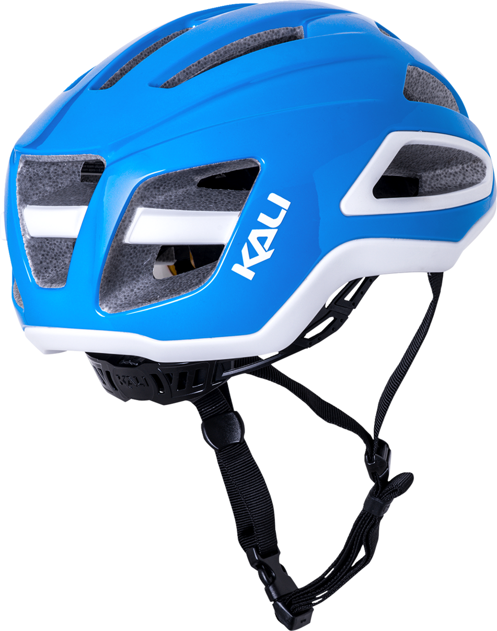 Kali Uno Solid Bicycle Helmet Gloss Blue/White