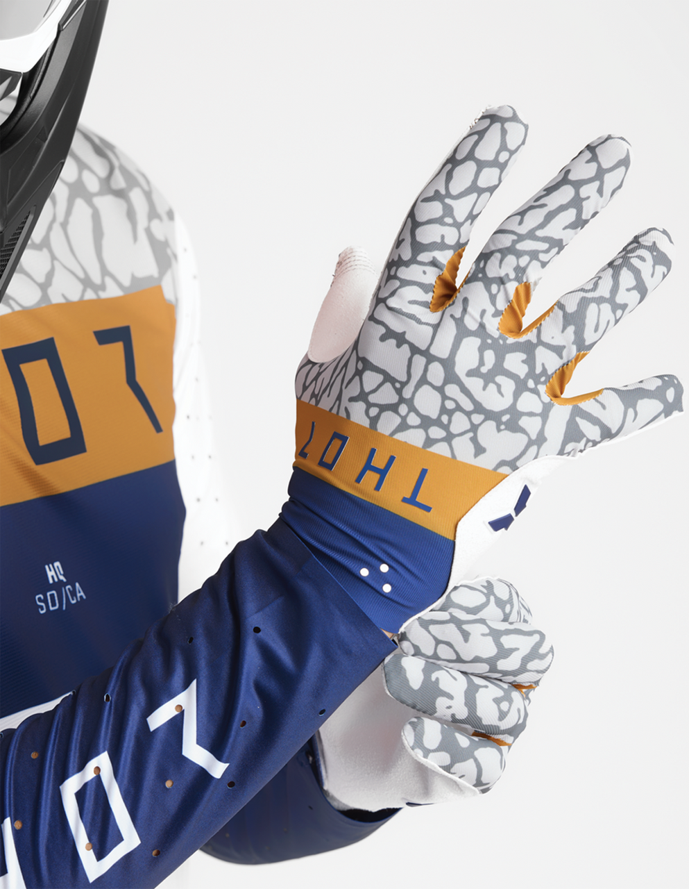 Thor 2025 Sportmode Gloves Bravo Navy/Copper