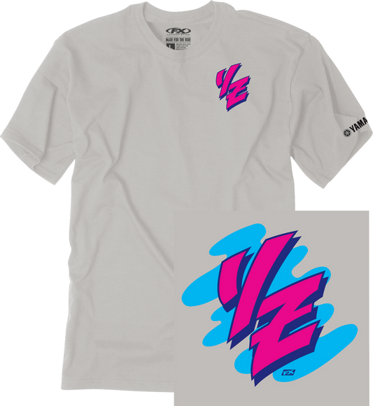 Factory Effex Yamaha Retro YZ T-Shirt Light Gray